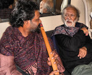 Rajan with Pandit Ravi Shankar